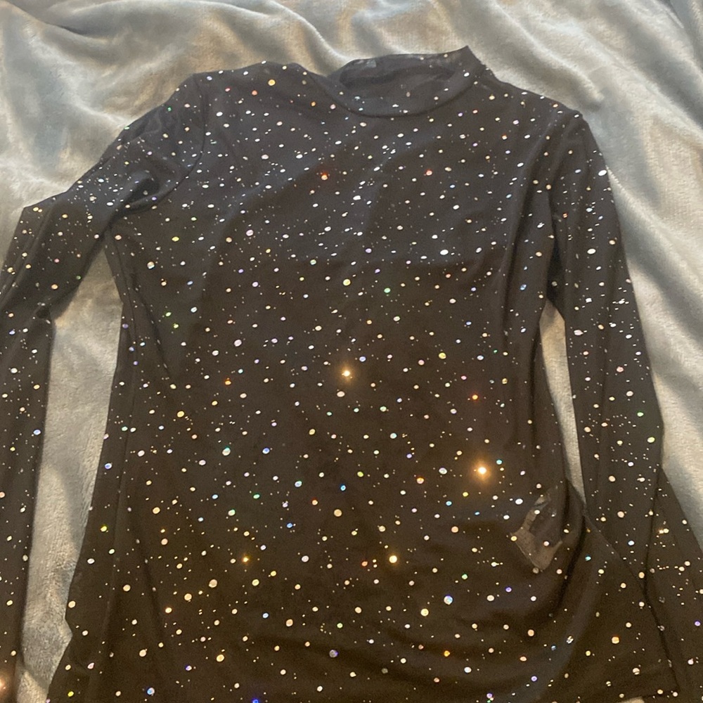 Mesh  top sparkly size medium✨🔥